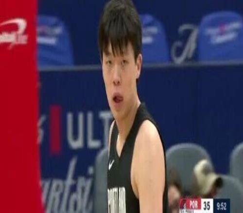 杨瀚森6+5，正负值全队最高！可惜开拓者输了...