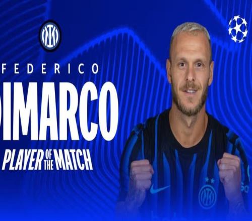 任意球破门助国米客胜多特，迪马尔科当选全场最佳球员