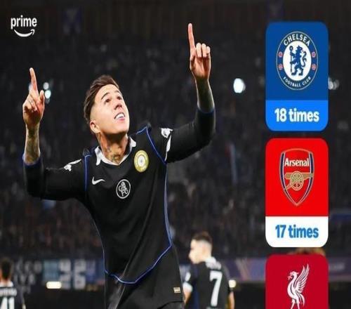 18次，切尔西成为晋级欧冠16强次数最多的英格兰球队