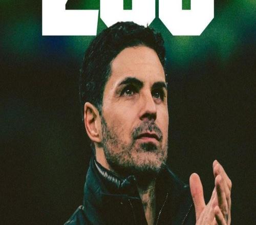 里程碑，阿尔特塔收获执教阿森纳的第200场胜利