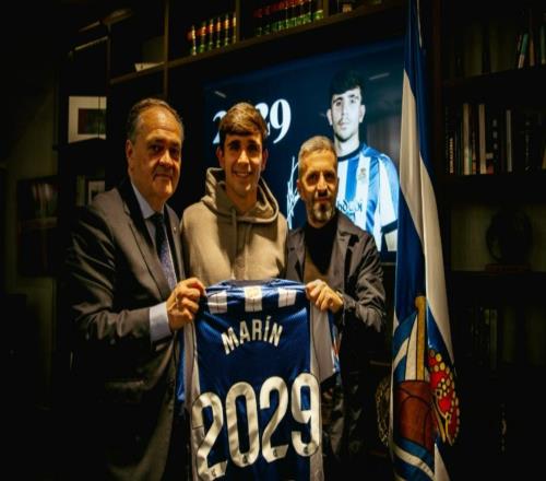 官方：皇家社会与中场球员巴勃罗马林续约至2029年