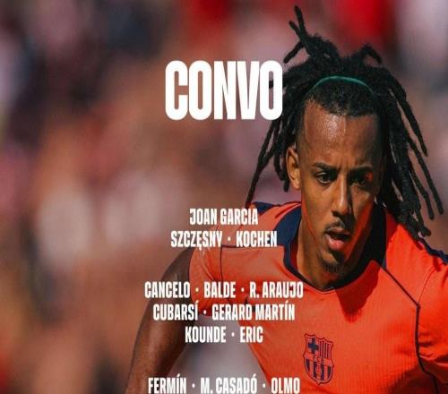 巴萨客战埃尔切大名单：莱万、亚马尔、拉菲尼亚领衔