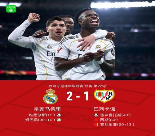 剑南春皇马21九人巴列卡诺，维尼修斯破球荒，姆巴佩绝杀