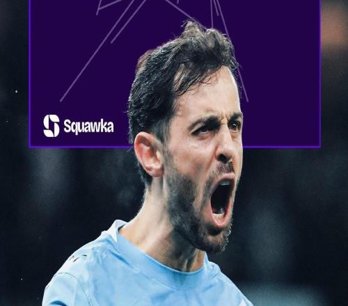 B席达成英超50次助攻，成为继德布劳内后瓜帅麾下曼城第二人