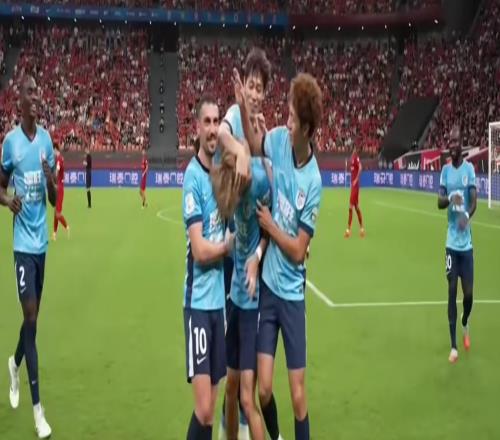 10！大连队边锋“一条龙破门”，实现赛季双杀重庆，积分并列第2