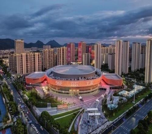 男篮主场战黎巴嫩球馆布置：现场送中国龙T恤最高容纳1万8观众