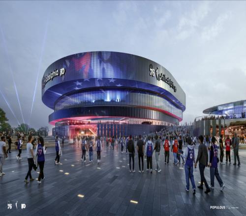 76人官宣新球馆效果图！预计2030年落成：詹姆斯届时或已退役